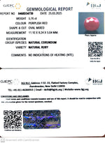 Load image into Gallery viewer, 5.76/CT Natural Ruby with Govt. Lab Certificate
