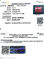 Load image into Gallery viewer, 6.47/CT Natural Ruby with Govt. Lab Certificate
