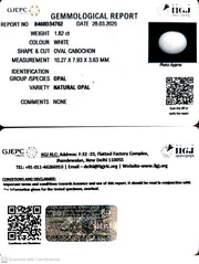 1.82/CT Natural Opal with Govt. Lab Certificate