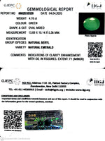 Load image into Gallery viewer, 4.76/CT Natural Panna Stone with Govt. Lab Certificate (3441)
