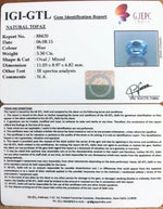 Load image into Gallery viewer, 5.5/CT Natural Certified Blue Topaz Gemstone -88420