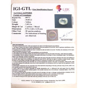 2.77 Ratti Natural yellow sapphire with Govt Lab Certificate-(8100)