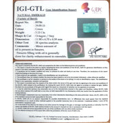 3.50 Ratti Natural Panna Stone with Govt. Lab Certificate (8100)