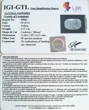 3.71/CT Natural Pitambari Sapphire with Govt Lab Certificate-89863