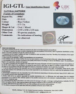 Load image into Gallery viewer, 5.71/CT Natural Pitambari Sapphire with Govt Lab Certificate-89867
