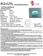 Load image into Gallery viewer, 9.97 Ratti Natural Emerald Stone With Govt. Lab Certificate (3441)
