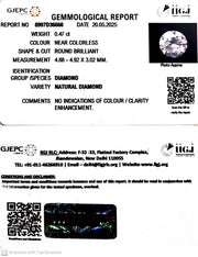 0.47/Cents Natural Diamond with Govt. Lab Certificate-140000