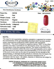 5.35/Carat Natural Cylindrical Red Coral-943