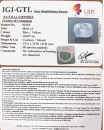 Load image into Gallery viewer, 10.69/CT Natural Pitambari Sapphire with Govt Lab Certificate-91076