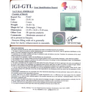 18.28 Ratti Natural Panna Stone with Govt. Lab Certificate (4551)