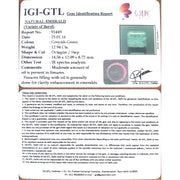 14.38 Ratti Natural Panna Stone with Govt. Lab Certificate (3441)