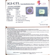 2.87CT Natural Yellow Sapphire with Govt Lab Certificate-23310