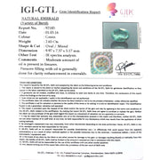 2.94 Ratti Natural Panna Stone with Govt. Lab Certificate (34410)