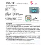 Load image into Gallery viewer, 3.41 Ratti Natural Panna Stone with Govt. Lab Certificate (56610)
