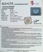 8.18/CT Natural Pitambari Sapphire with Govt Lab Certificate-93164