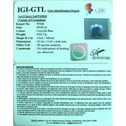 10.01 Blue sapphire with Govt Lab Certified-(2331)