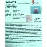 4.24 Ratti Natural Mozambique Ruby with Govt. Lab Certificate-(7881)
