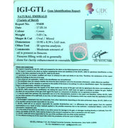 3.03/CT Natural Emerald Stone with Govt. Lab Certificate (12210)