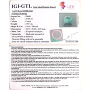 2.91/CT Natural Panna Stone with Govt. Lab Certificate (6771)