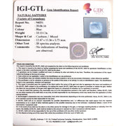 10.15/CT Natural Blue Sapphire with Govt Lab Certificate-BLUSA9U