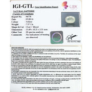 8.19 Ratti yellow sapphire with Govt Lab Certificate-(6100)