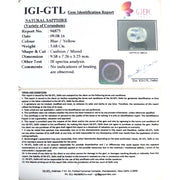 4.09 Ratti blue sapphire with Govt. Lab Certificate-(6771)