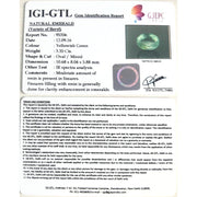 3.71 Ratti Natural Panna Stone with Govt. Lab Certificate (34410)