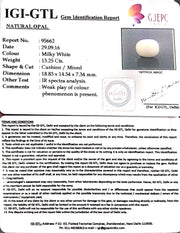 14.58 Ratti Natural Opal with Govt. Lab Certificate-(610)