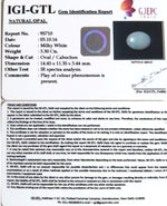 Load image into Gallery viewer, 3.30/CT Natural Opal with Govt. Lab Certificate (4551)
