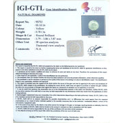 0.78 Cents Natural Diamond With Govt. Lab Certificate (50000)