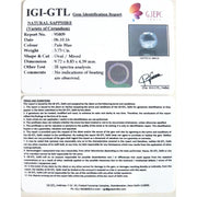 3.73/CT Natural Blue sapphire with Govt. Lab Certificate-BLUSA9V