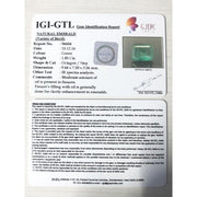 1.85/CT Natural Panna Stone with Govt. Lab Certificate (8991)