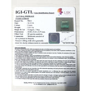 3.52/CT Natural Emerald Stone with Govt. Lab Certificate (12210)