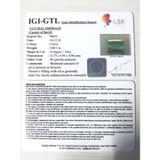 3.80/CT Natural Emerald Stone with Govt. Lab Certificate (12210)