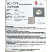 2.50 Ratti Natural yellow sapphire with Govt Lab Certificate-(4100)