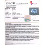 5.46/CT Natural Blue sapphire with Govt. Lab Certificate-BLUSA9V