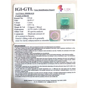 4.02/CT Natural Panna Stone with Govt. Lab Certificate (4551)