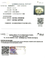 Load image into Gallery viewer, 6.32/CT Natural Yellow Sapphire With Govt Lab Certificate (56610)