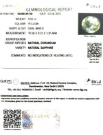 Load image into Gallery viewer, 4.93/CT Natural Yellow Sapphire With Govt Lab Certificate (45510)
