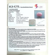 15.74 Ratti Natural New Burma ruby with Govt. Lab Certificate-7881