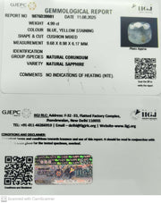 4.99/CT Natural Yellow Sapphire With Govt Lab Certificate (6771)