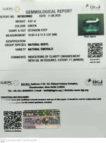 Load image into Gallery viewer, 4.07/CT Natural Panna Stone with Govt. Lab Certificate (45510)
