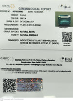 Load image into Gallery viewer, 3.84/CT Natural Panna Stone with Govt. Lab Certificate (45510)
