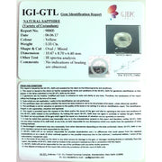 6.17 Ratti yellow sapphire with Govt Lab Certificate-(12210)