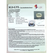 11.70 Ratti yellow sapphire with Govt Lab Certificate-(4551)