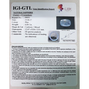 4.44 Ratti Natural Blue sapphire with Govt.Lab Certificate-(6771)