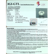 4.70/CT Pukhraj Stone with Govt Lab Certificate-YELSA9V