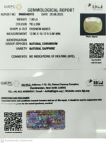 Load image into Gallery viewer, 7.60/CT Natural Yellow Sapphire With Govt Lab Certificate (4551)
