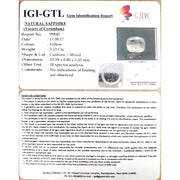 3.72 Ratti yellow sapphire with Govt Lab Certificate-(6771)