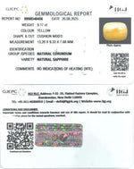 Load image into Gallery viewer, 9.17/CT Natural Yellow Sapphire With Govt Lab Certificate (2331)
